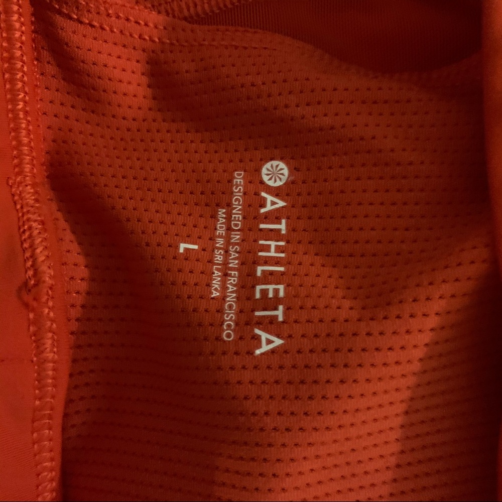 Athleta Contender Bra D&DD cup Sz Large Torch Red - Picture 4 of 5
